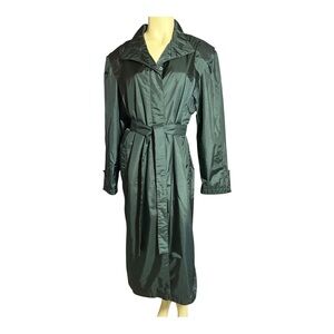 Vintage Winkelman’s Black Raincoat/Trench Coat, Size 13/14‎ (286)